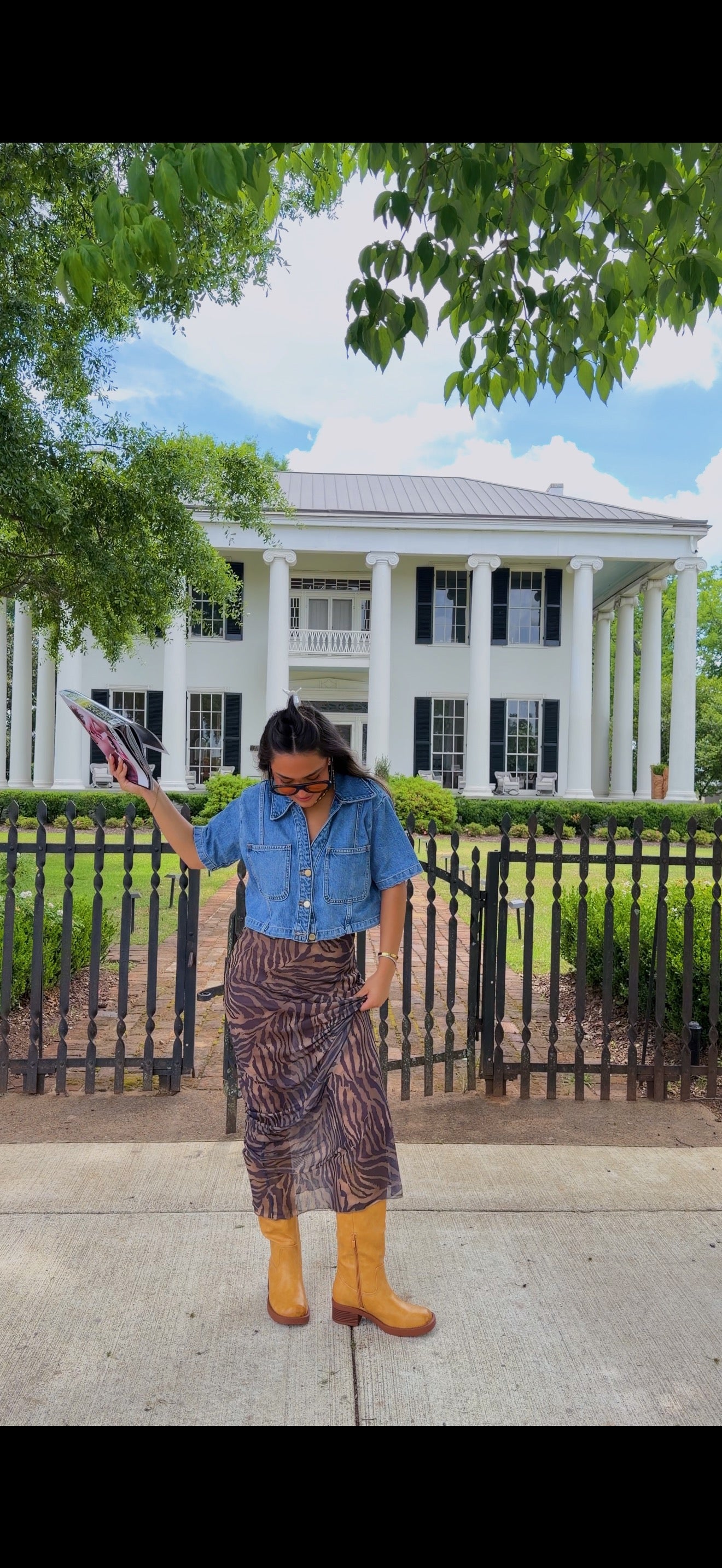 Zebra girl maxi skirt
