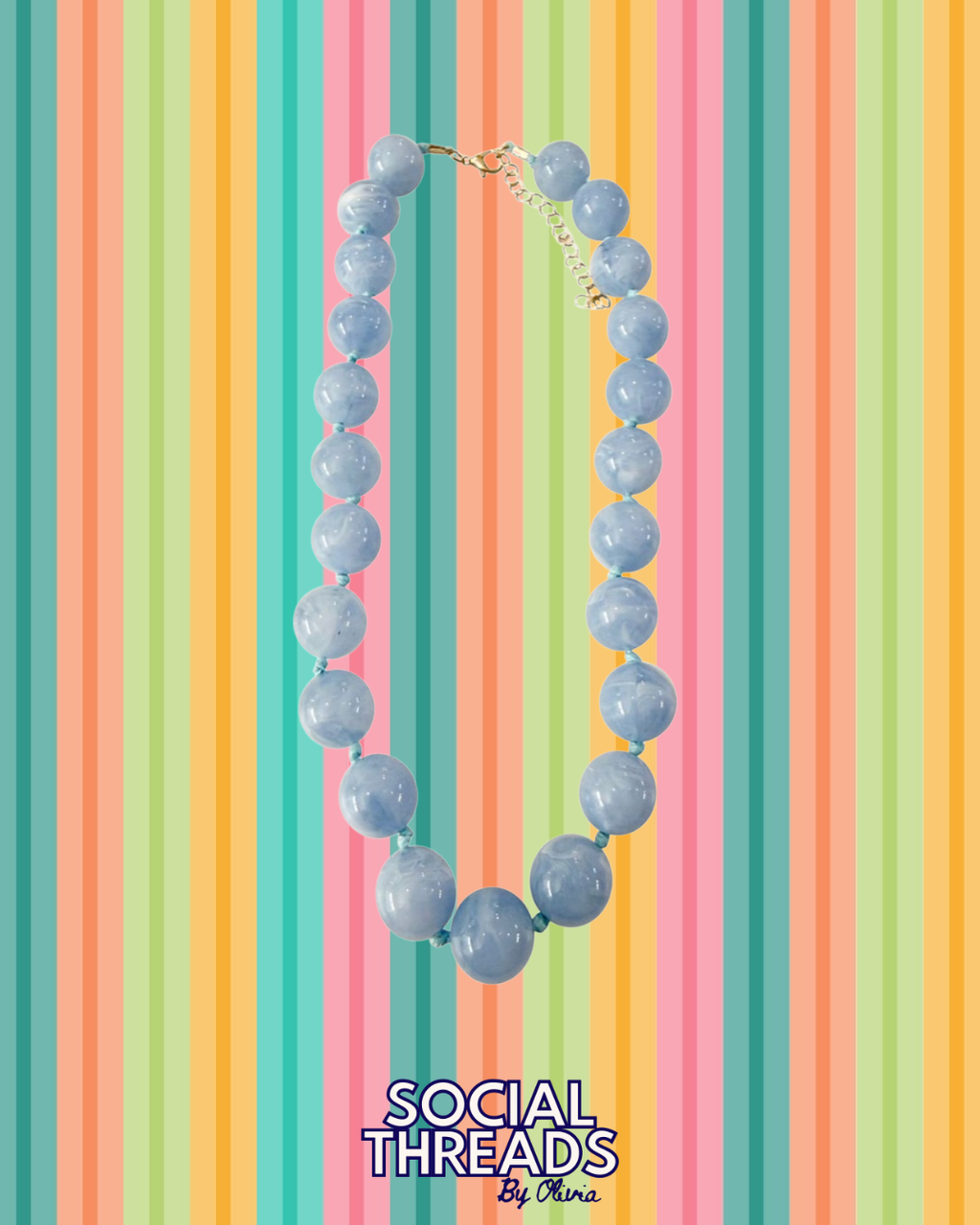 Blue girl necklace