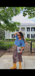 Zebra girl maxi skirt