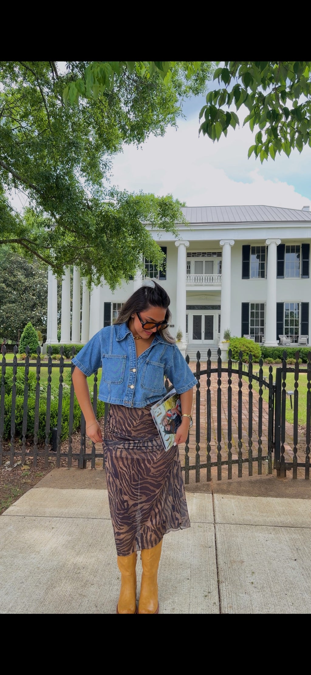 Zebra girl maxi skirt