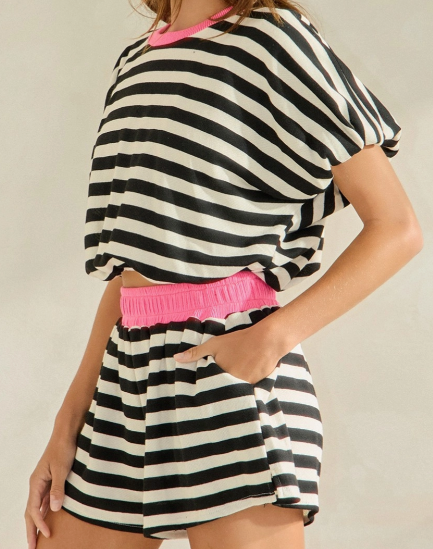 black stripe bubble set